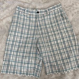 Checkered print shorts